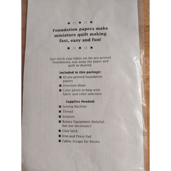 Petite Patchwork Deer Creek Dry Goods pattern - Picture 2 of 2